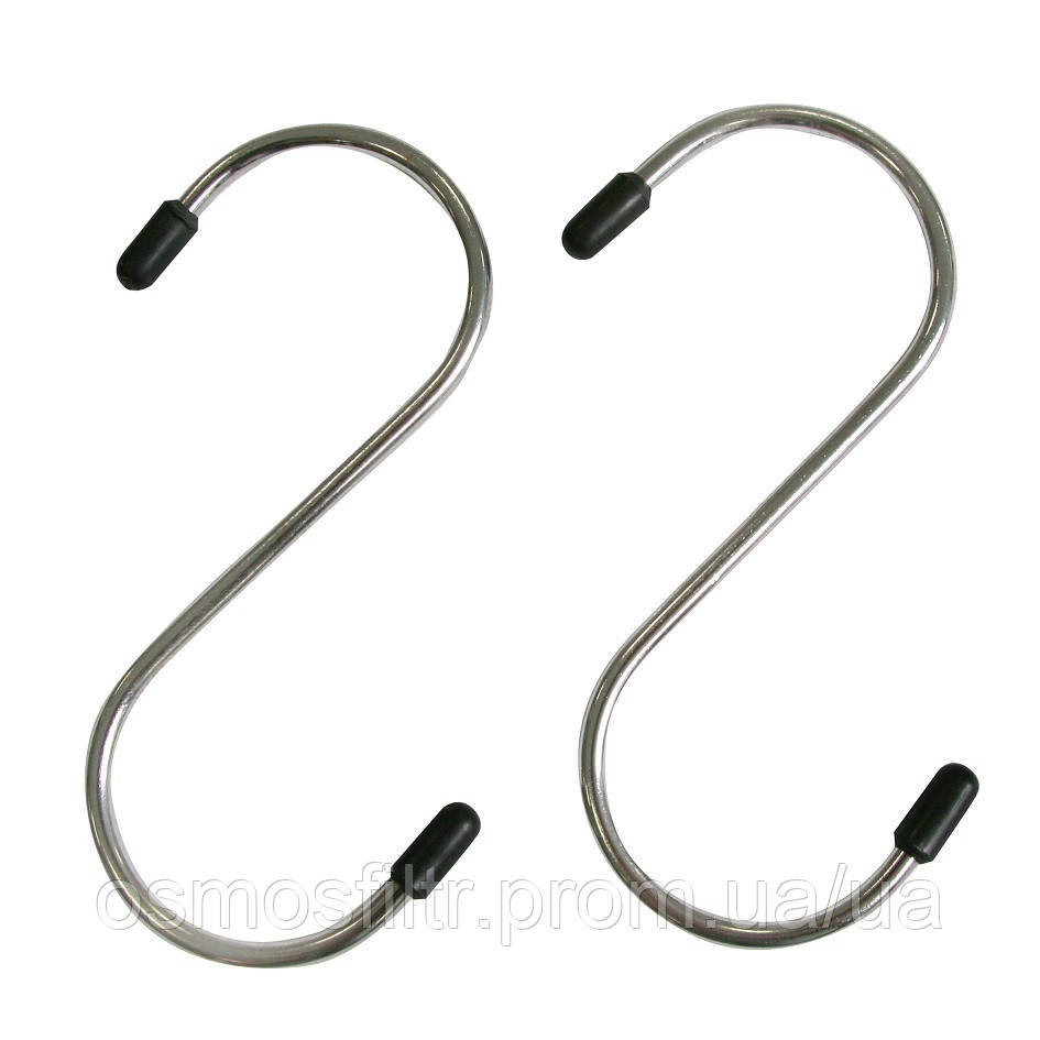 Гачки універсальні S-образні 2 шт 5,5х1x12,5 см хром Київ - фото 1