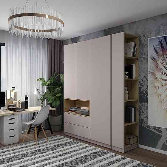 Этажерка к шкафу Doros Дейл Кашемир/Дуб Артизан 52х28х220 DRS-011733 (41516118) Днепр