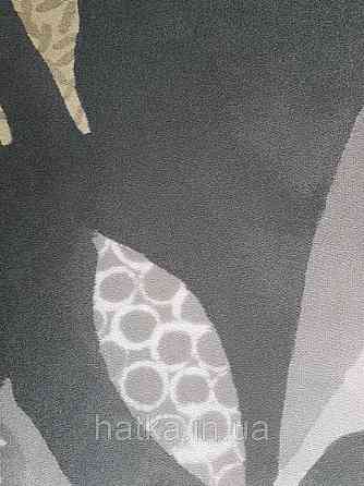 Обои виниловые на флизелине Marburg 31861 New modern панно джунгли крупные листья ветки на темно сером фоне Киев