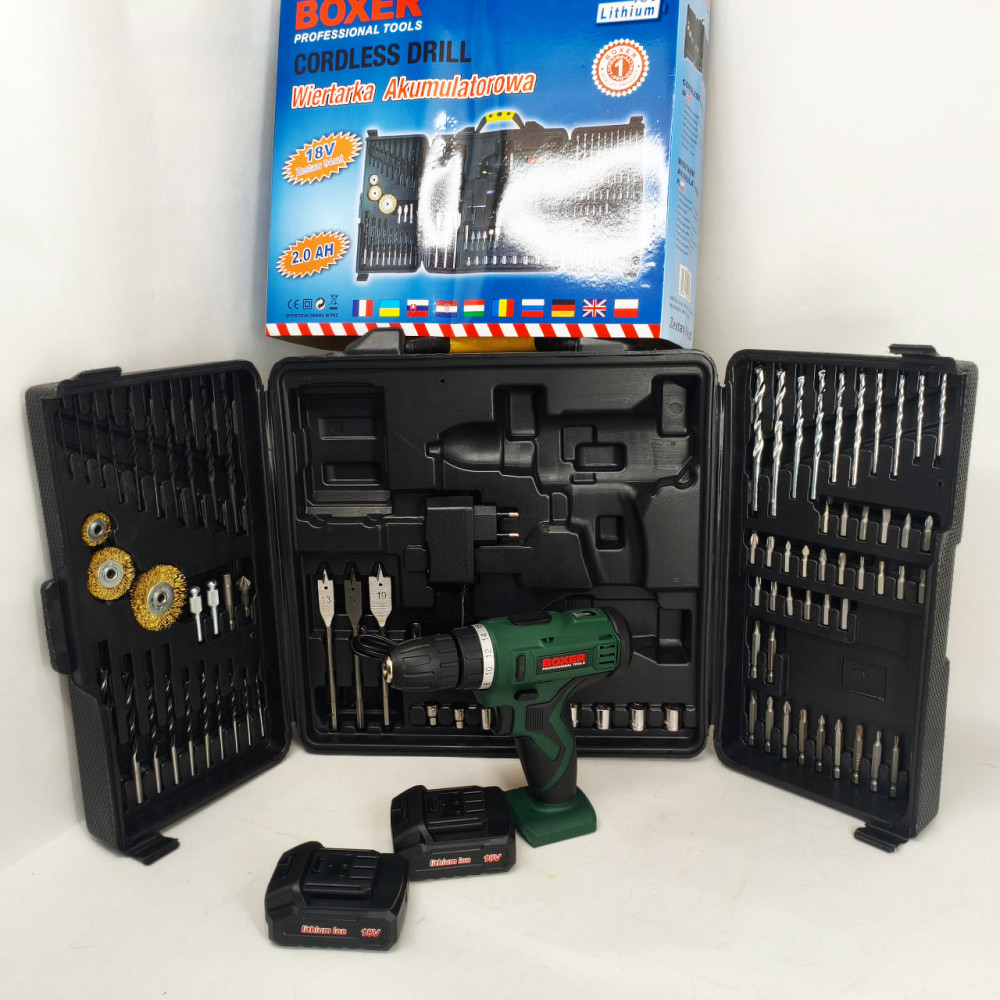 Мощный надежный аккумуляторный шуруповерт, Насадка-шуруповерт для дома, Компактный ударный шуруповерт BG-38 Львов - изображение 8