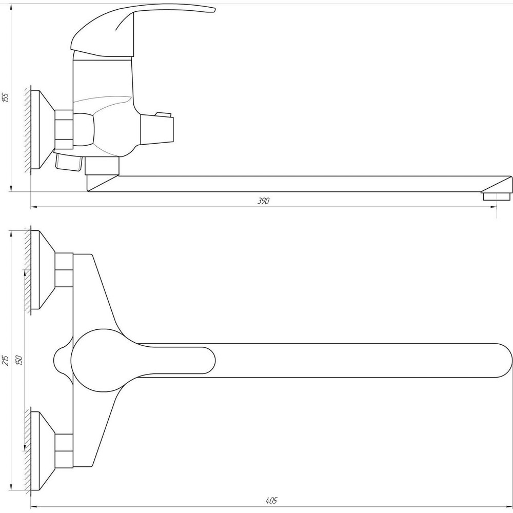 Змішувач для ванни DOMINO ACCENT DAC-208 (000010466) Київ - фото 4