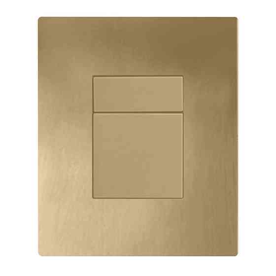 Панель змиву пластикова Koer KT-0607-12 157x198x3mm, кнопка квадратна (колір матове золото) (KR5715 ( 14500 ) Харьков