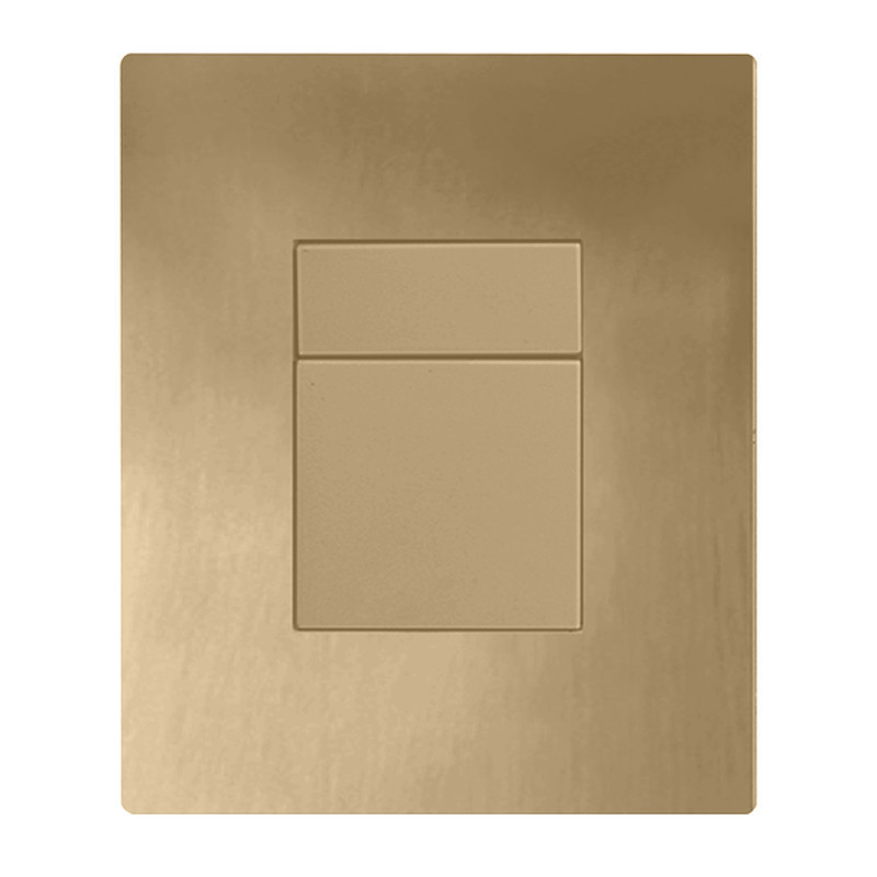 Панель змиву пластикова Koer KT-0607-12 157x198x3mm, кнопка квадратна (колір матове золото) (KR5715 ( 14500 ) Харьков - изображение 3