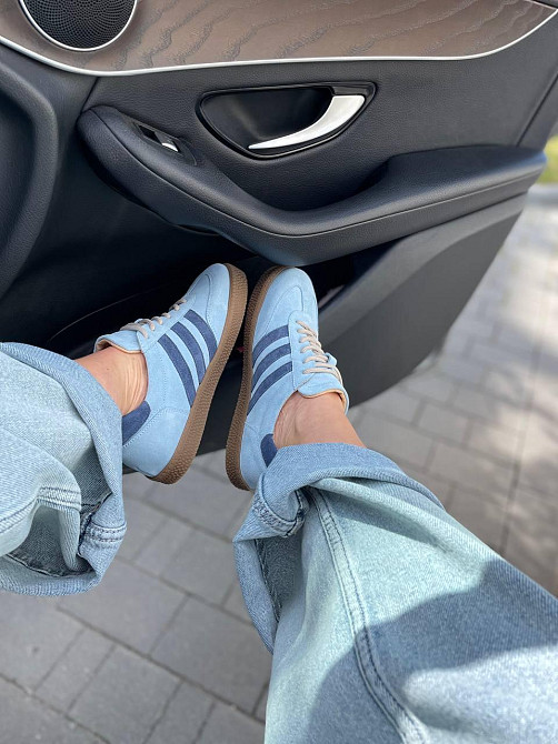 Кеди жіночі M.KRAFT блакитні натуральна замша низький хід (5420) Коломыя - изображение 6