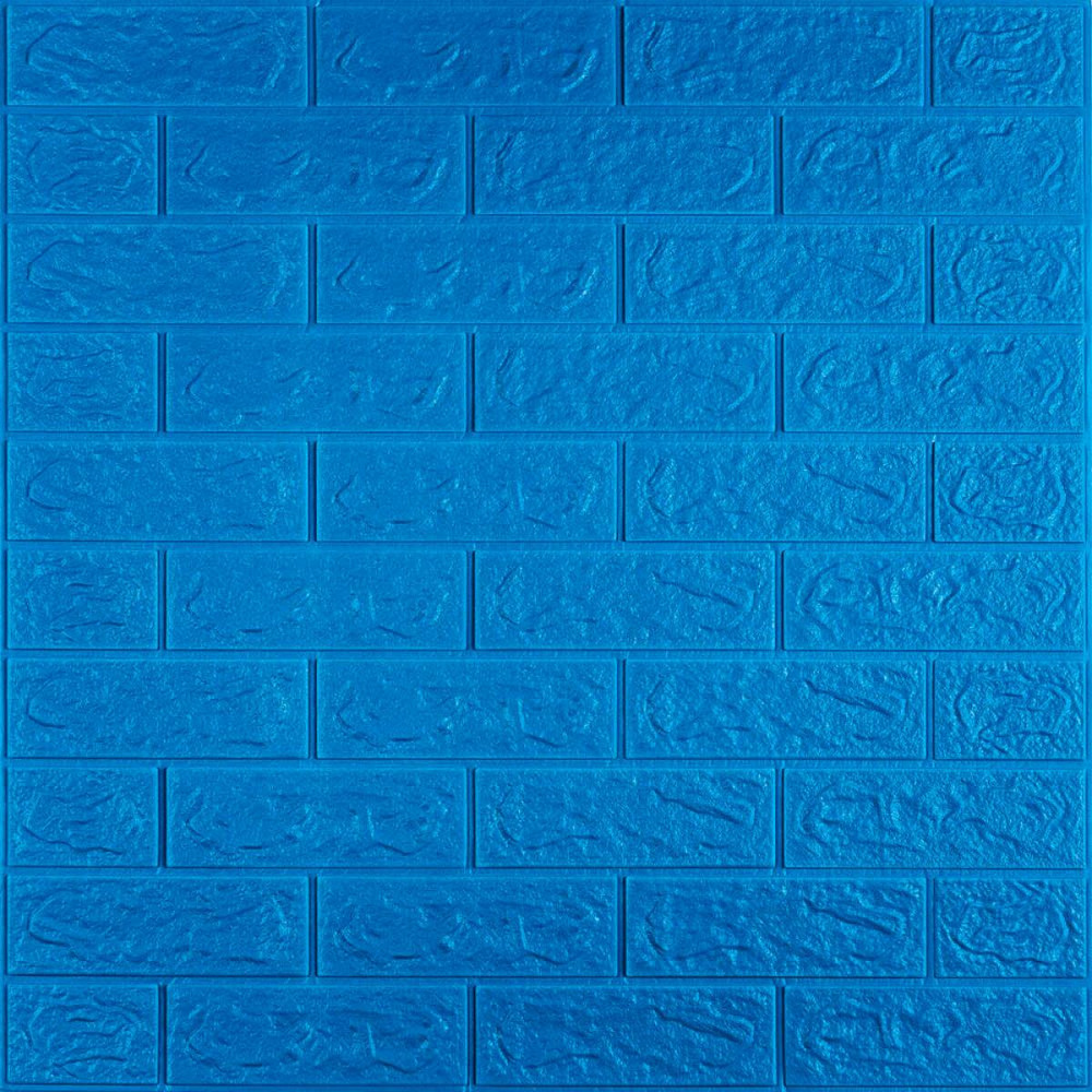3D панель самоклеющаяся 700х770х5мм кирпич Синий (003-5) SW-00000154 Днепр - изображение 1