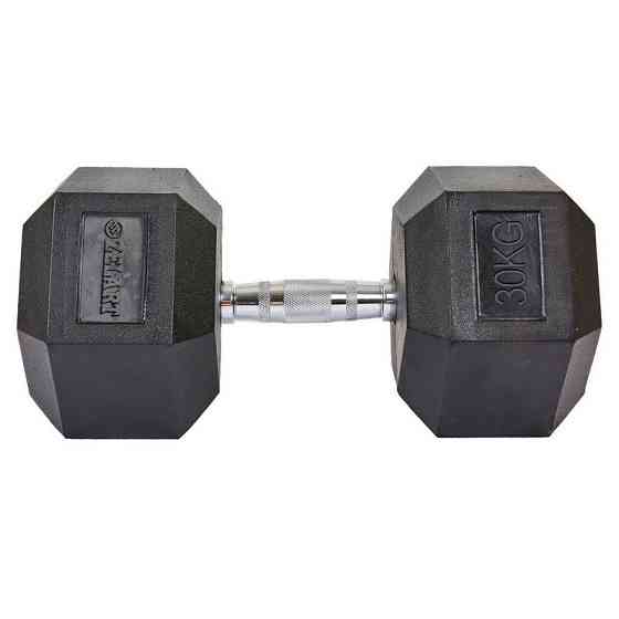 Гантель 30 кг цільна шестигранна гексагональна Zelart Київ