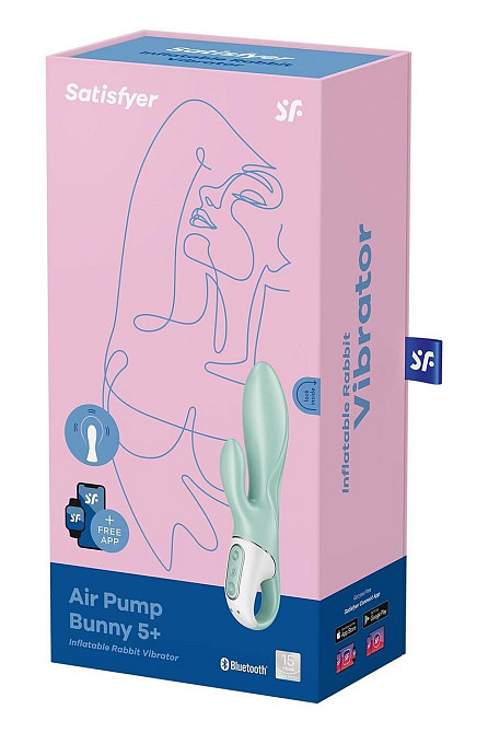Смарт вібратор-кролик Satisfyer Air Pump Bunny 5+ (м'яте паковання!!!) Sex Aura Київ - фото 8
