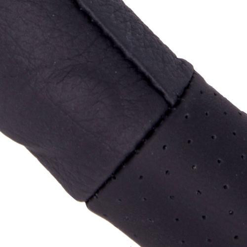 Шкіряний чохол на кермо B 317 L чорний перфорований з боковинами Харків - фото 6