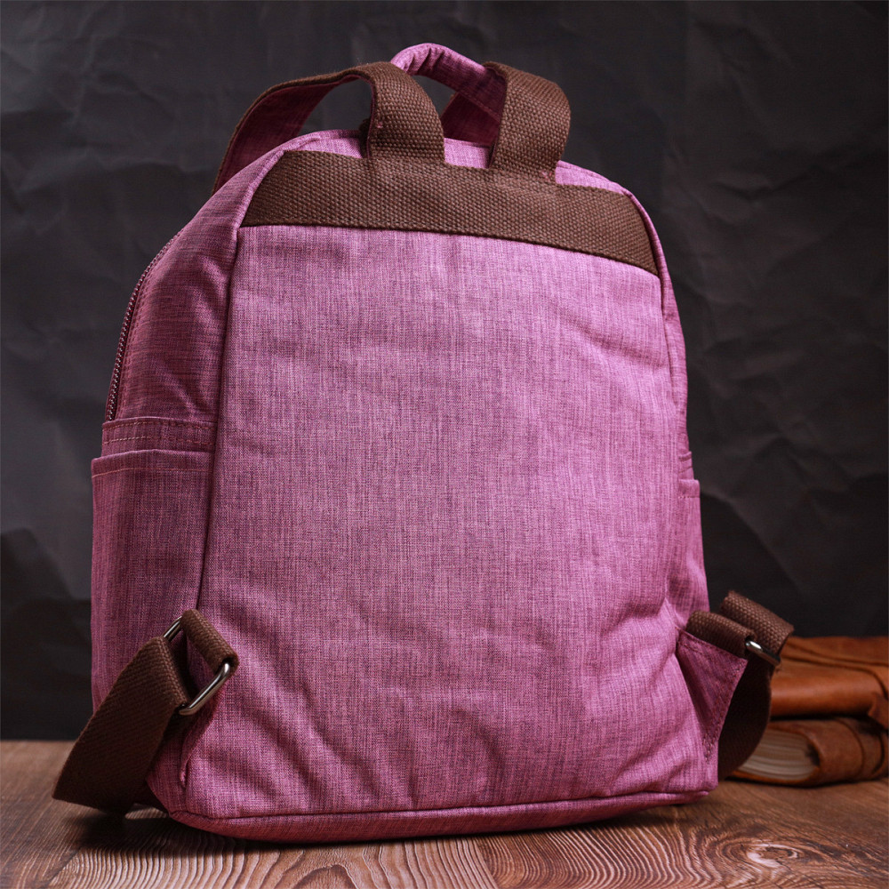 Красочный женский рюкзак из текстиля Vintage 22243 Фиолетовый Киев - изображение 10