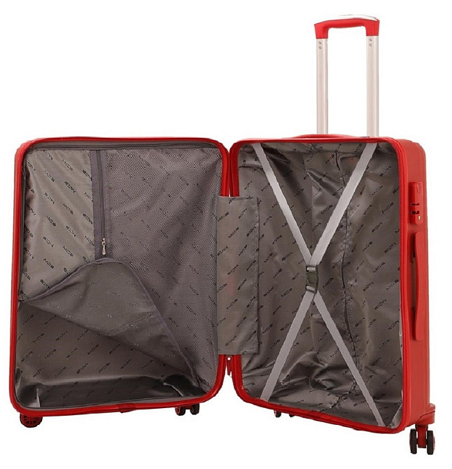 Валіза пластикова MCS V374 середня 65 см червона Київ - фото 4