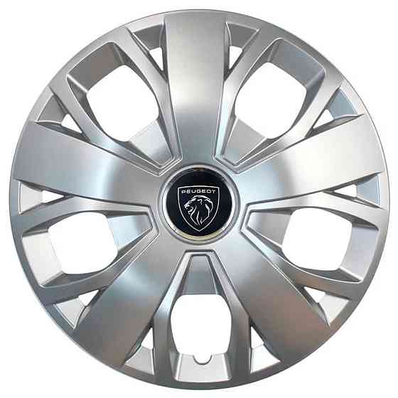 Автомобильные модельные колпаки R16 Peugeot NEW 420 4шт, SJS, серебристые Винница