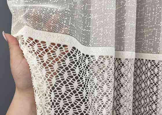 Тюль VR-Textil 2019т Жакард Молочний 400х270 см (42-1088) Київ