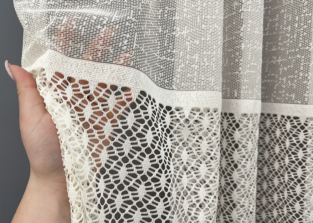 Тюль VR-Textil 2019т Жакард Молочний 400х270 см (42-1088) Київ - фото 4