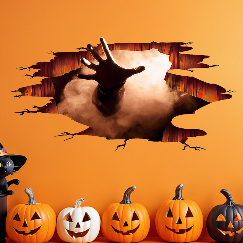 Наклейки на Хелловін Рука 45 на 66 см різнобарвний Київ - фото 1