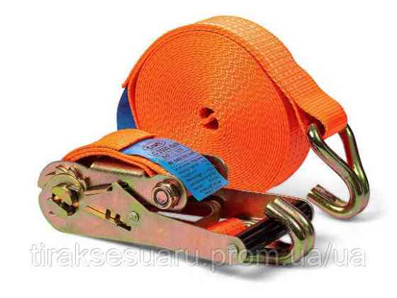 Стяжні ремні з малою трещіткою 10м / 5тонн (РУЧКА 230ММ) Ремінь стяжний з малою ручкою 10м 5тонн (РУЧКА 230ММ) Луцьк
