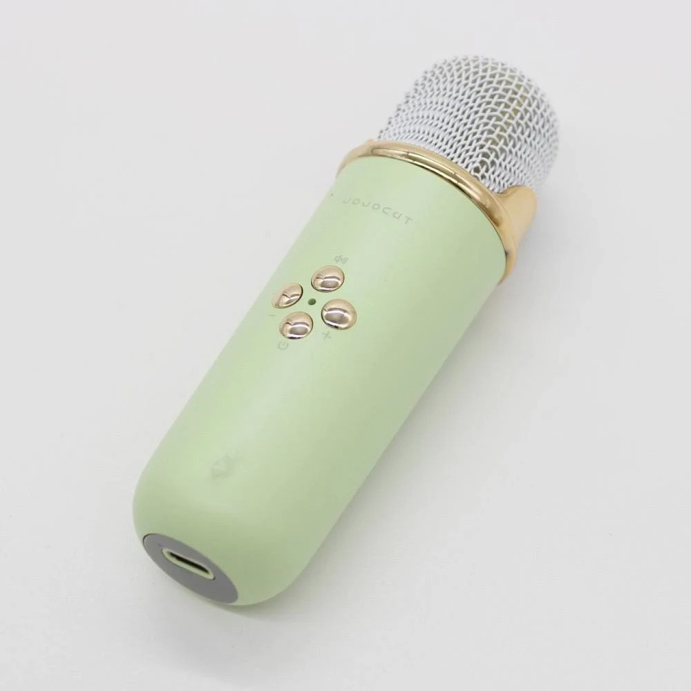 Колонка для караоке з мікрофоном на акумуляторі, Зелений / Блютуз колонка з мікрофоном / Караоке колонка Київ - фото 4