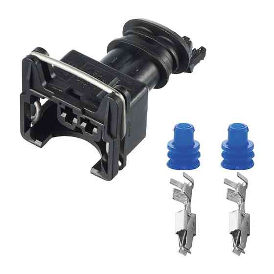 Разьем коннектор 2-кон., Топлиная Форсунка, Датчик Детонации, Датчик Распредвала, Датчик, 282189-1, Audi, Bugatti, Porsche, Seat, Киев