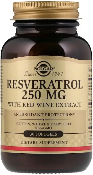 Ресвератрол Solgar Resveratrol 250 мг 30 капс Киев - изображение 1