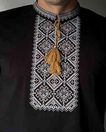 Футболка вишиванка чорного кольору Київ