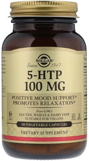 5-НТР 5-гидрокситриптофан Solgar 5-НТР 100 мг 90 капсул Киев - изображение 1