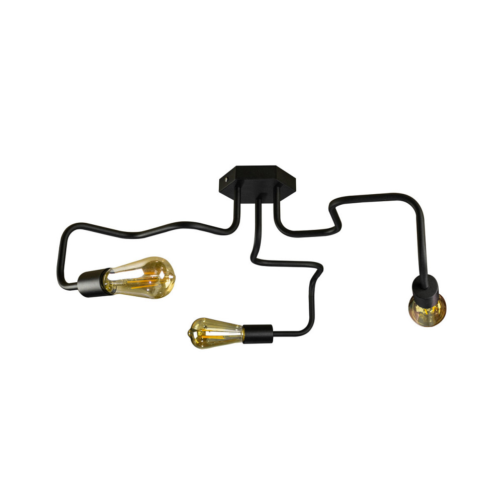 Потолочная люстра паук лофт черная 3 лампы Laminari NL 5526-3 Одесса - изображение 1