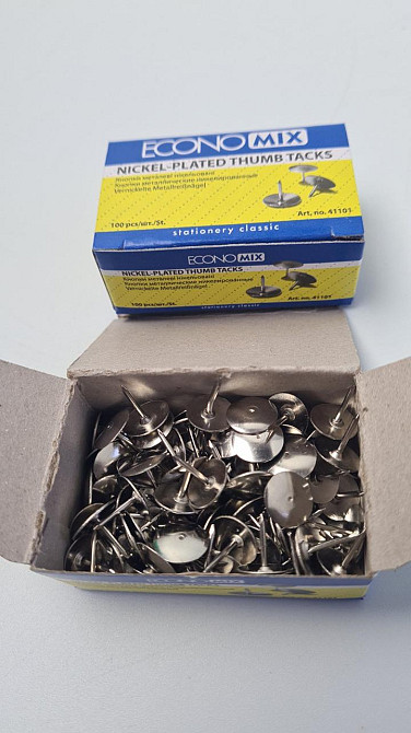 Кнопка "ECONOMIX" гвоздик в карт кор 100шт (41101) (1 пачка) Харків - фото 2