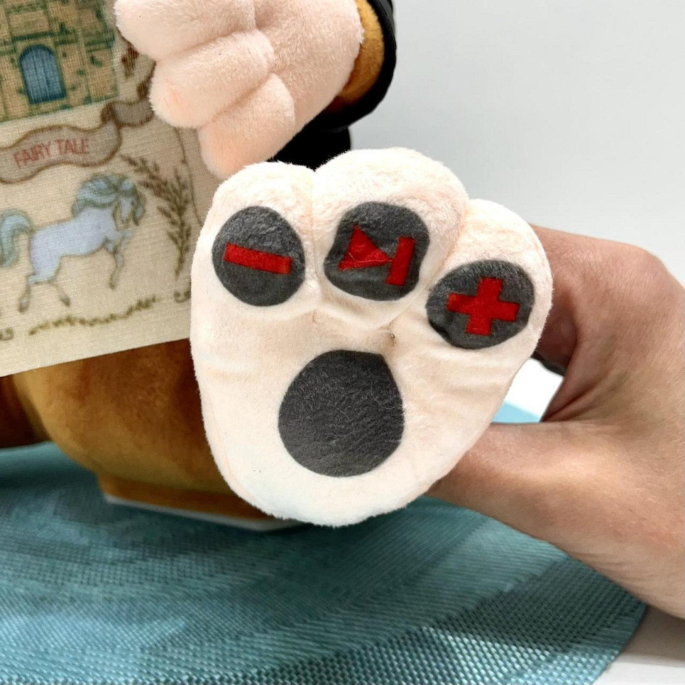 Мишеня інтерактивне LIMO TOY Казочник 8 карток з казками 30см Коричневий (FT 0033) Чернігів - фото 9