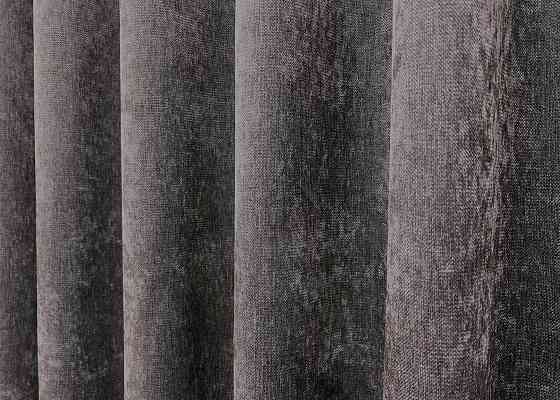 Шторна преміум тканина шеніл однотонний, колекція "VELMIRA Rich" колір сіро-коричневий 1928ш Київ