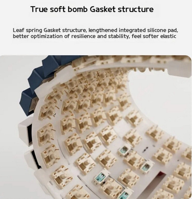 Механічна ігрова клавіатура royal kludge rk r75 75% Київ - фото 2