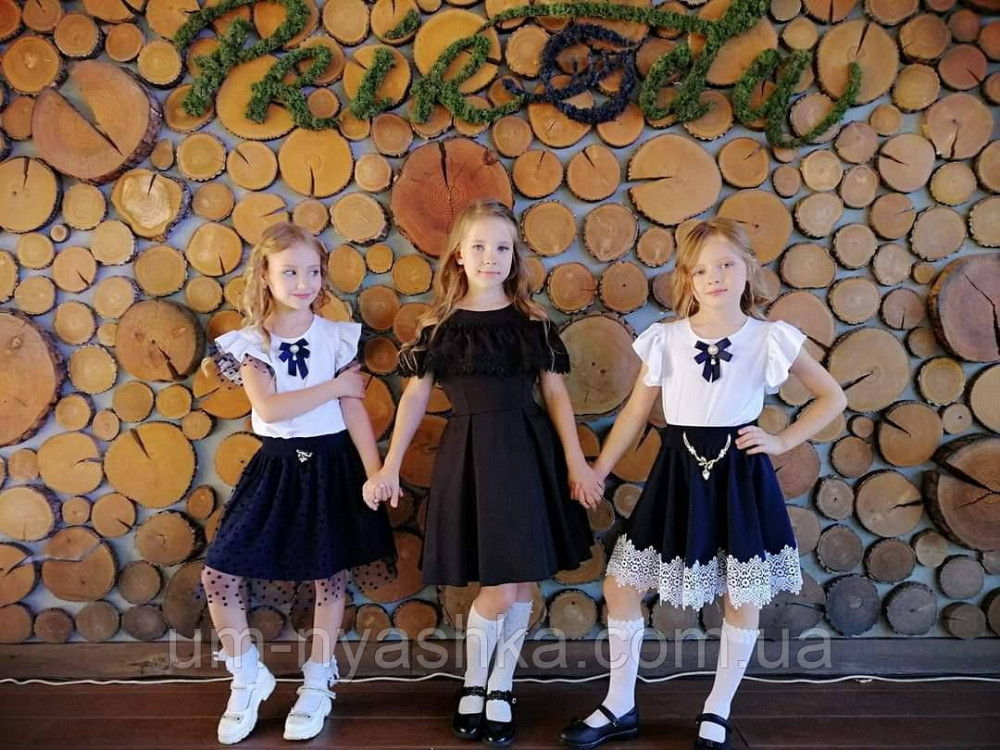 Школьный сарафан с открытыми плечами и поясом 128 Кривой Рог - изображение 3