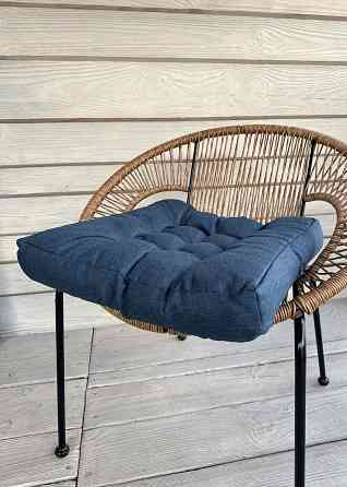 Подушка для стільців (50x50х8 см) Decorator Sawana колір темно-синій 84-148 Київ