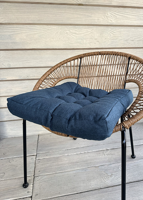 Подушка для стільців (50x50х8 см) Decorator Sawana колір темно-синій 84-148 Київ - фото 2
