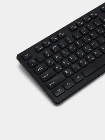 Набір бездротової клавіатури та мишки 2 в 1 8875, чорний, радіоінтерфейс 2.4GHz, компактний комплект Одеса