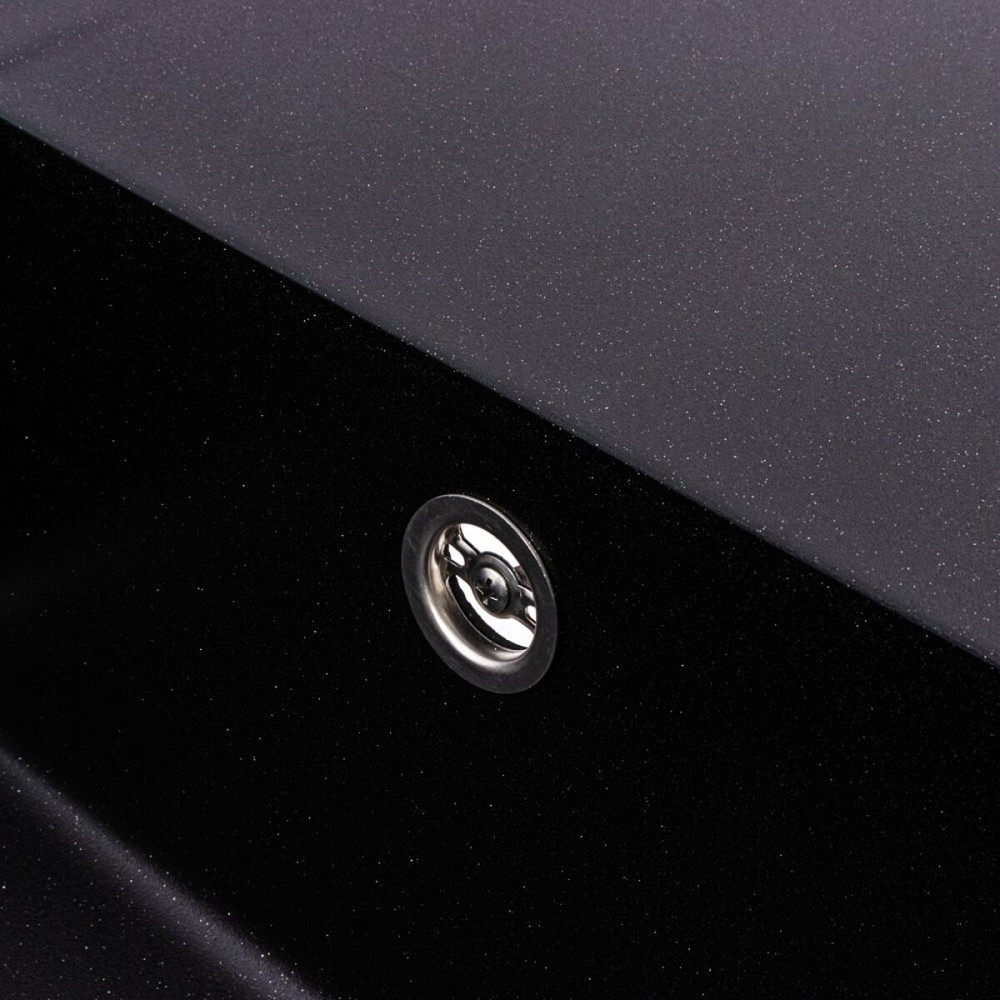 VALESO Гранітна мийка VALESO GALANS 7850 матова Чорний металік Київ - фото 6