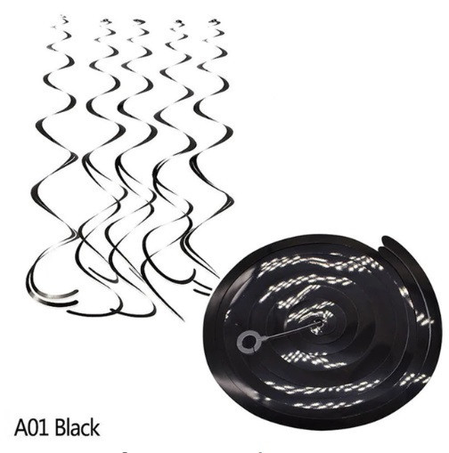 Дощик гірлянда 6 стрічок 70 см чорний Київ - фото 2