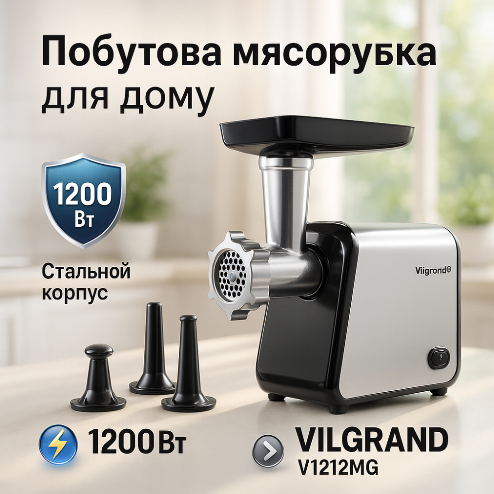 Бытовая мясорубка с насадкой для томатов VILGRAND, Портативная мясорубка для кухни WT-32 Львов - изображение 18