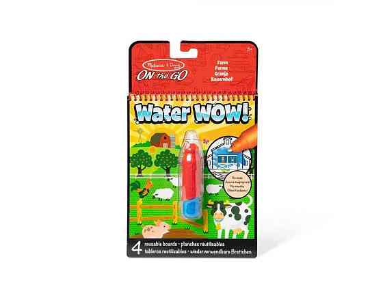 Раскраска водная Melissa Doug с ручкой «Ферма» Water WOW SM93200/6074888 ТМ SPIN MASTER Киев