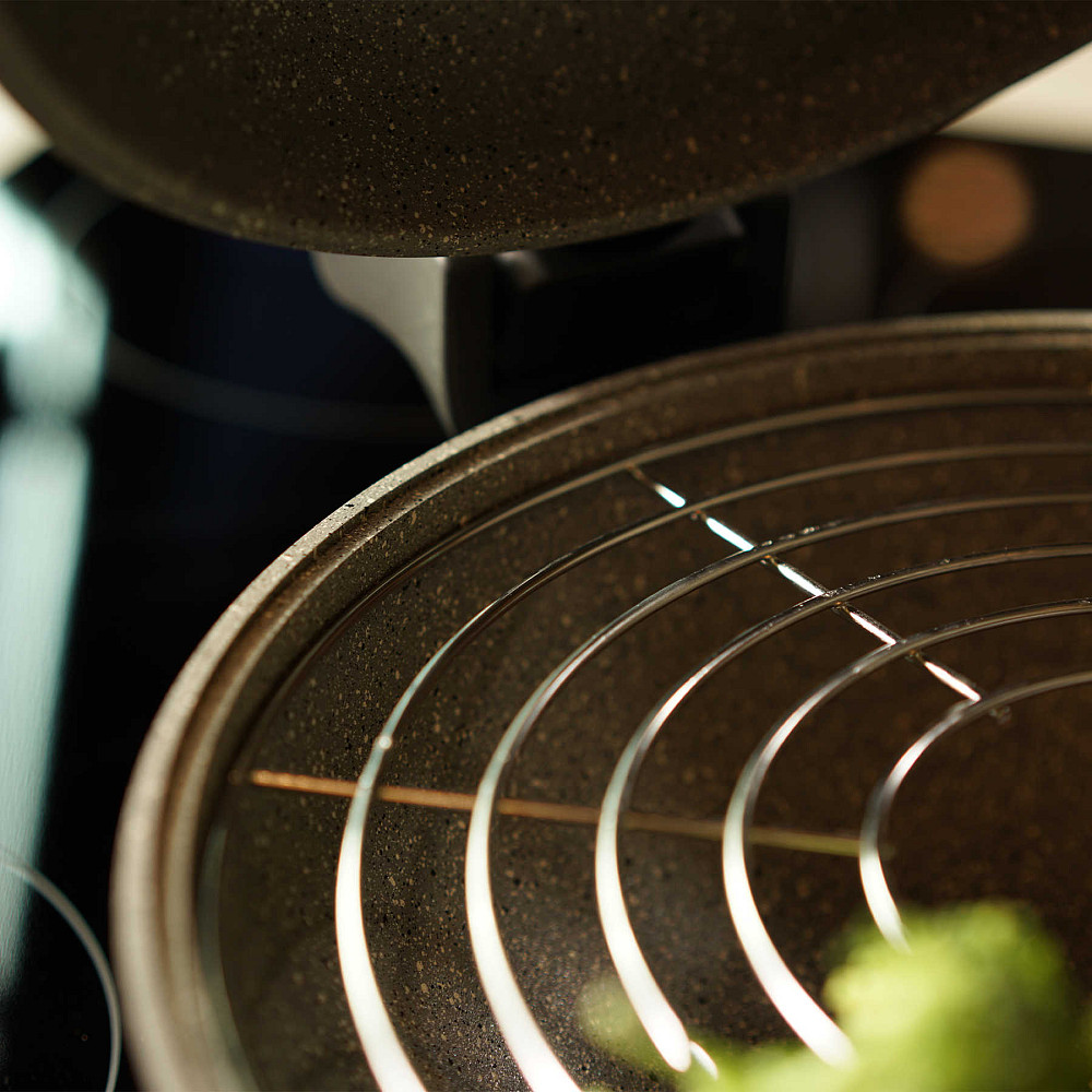 Сковорода двойная Flonal Dura Induction Rocky Twins 28 см с решеткой (RKIWP2830) Винница - изображение 6