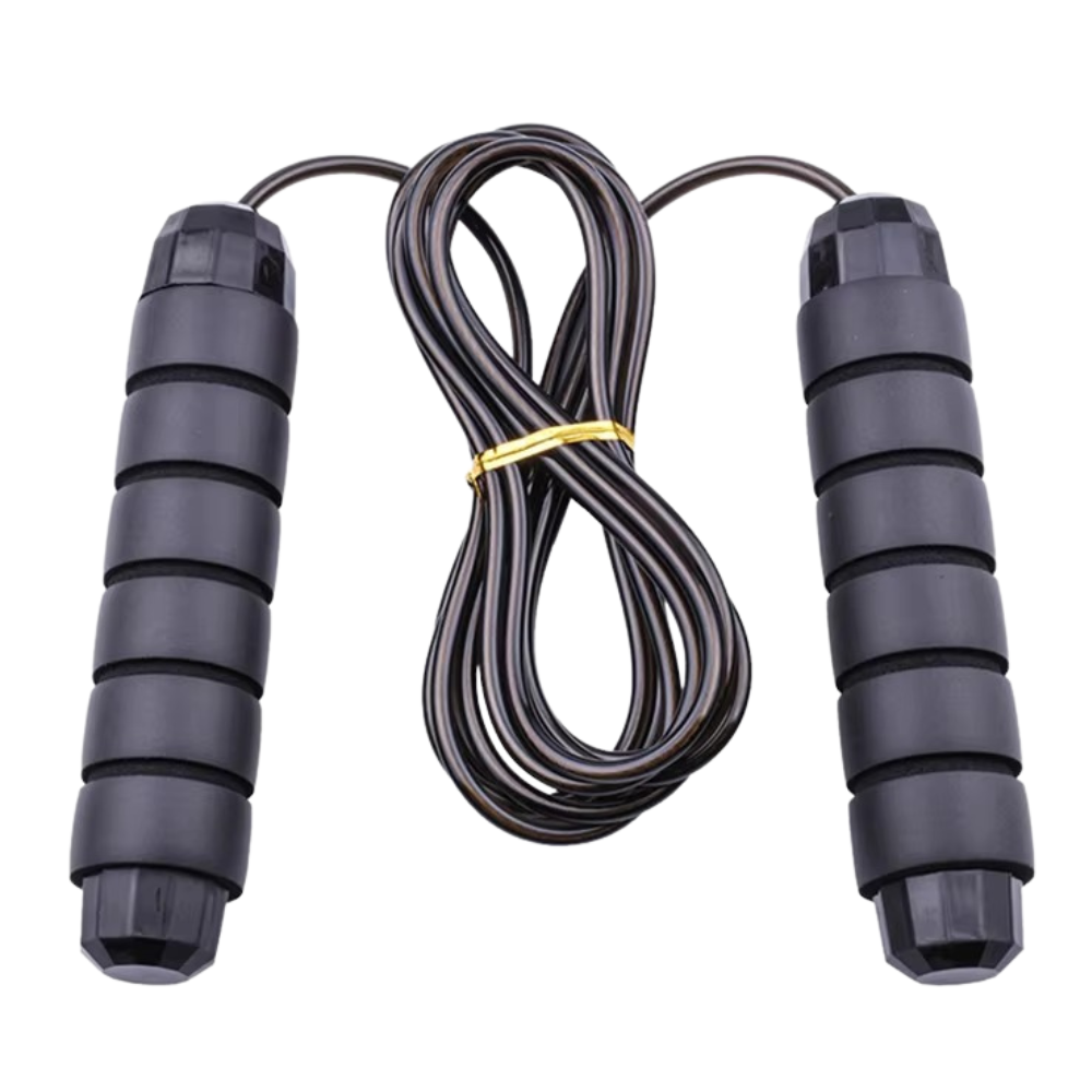 Скакалка, гімнастична, швидкісна для кросфіту з підшибниками, сталевий трос довжина 3 м, чорна Кам'янець-Подільський - фото 9