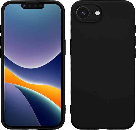 Чехол kwmobile для Apple iPhone 16e мягкий силиконовый TPU матовый черный совместим с беспроводной зарядкой Киев