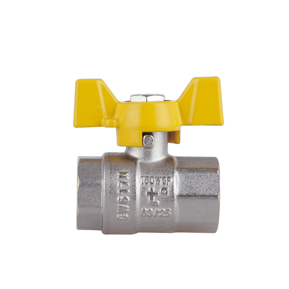 Кран кульовий Thermo Alliance Standart 1/2" ВР для газу (метелик) SD602NG15PN40 Київ - фото 13