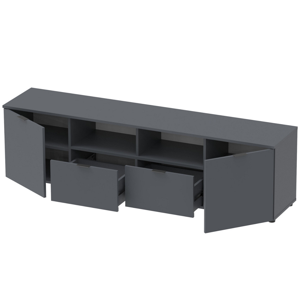 Тумба под ТВ Doros Рон 4 180х38х50 см Графит (DRS-011299) Днепр - изображение 5