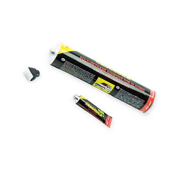 Клей-герметик для вклеювання скла Crocodile 310гр. , праймер 10гр Мукачево