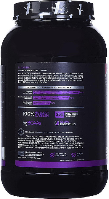 Протеїн Rule 1 Casein 900 g (Strawberries and cream) Луцьк - фото 5