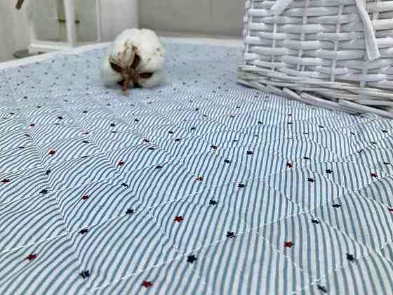 Ecotton Покривало дитяче Ecotton 105х140 см антиалергенне блакитний з Зірочками для хлопчика Коломия