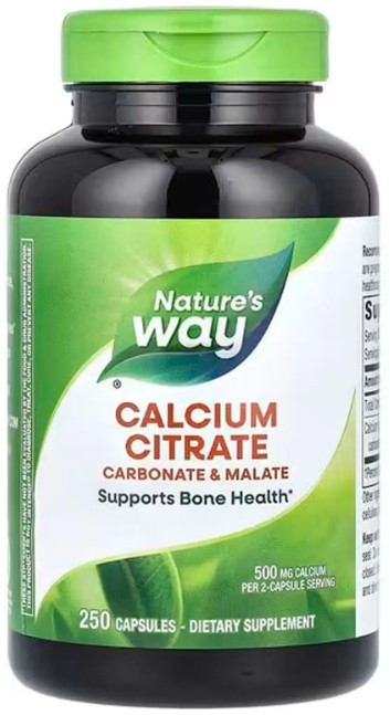 Цитрат кальцію Nature's Way Calcium Citrate 500 мг 250 капсул Київ - фото 1