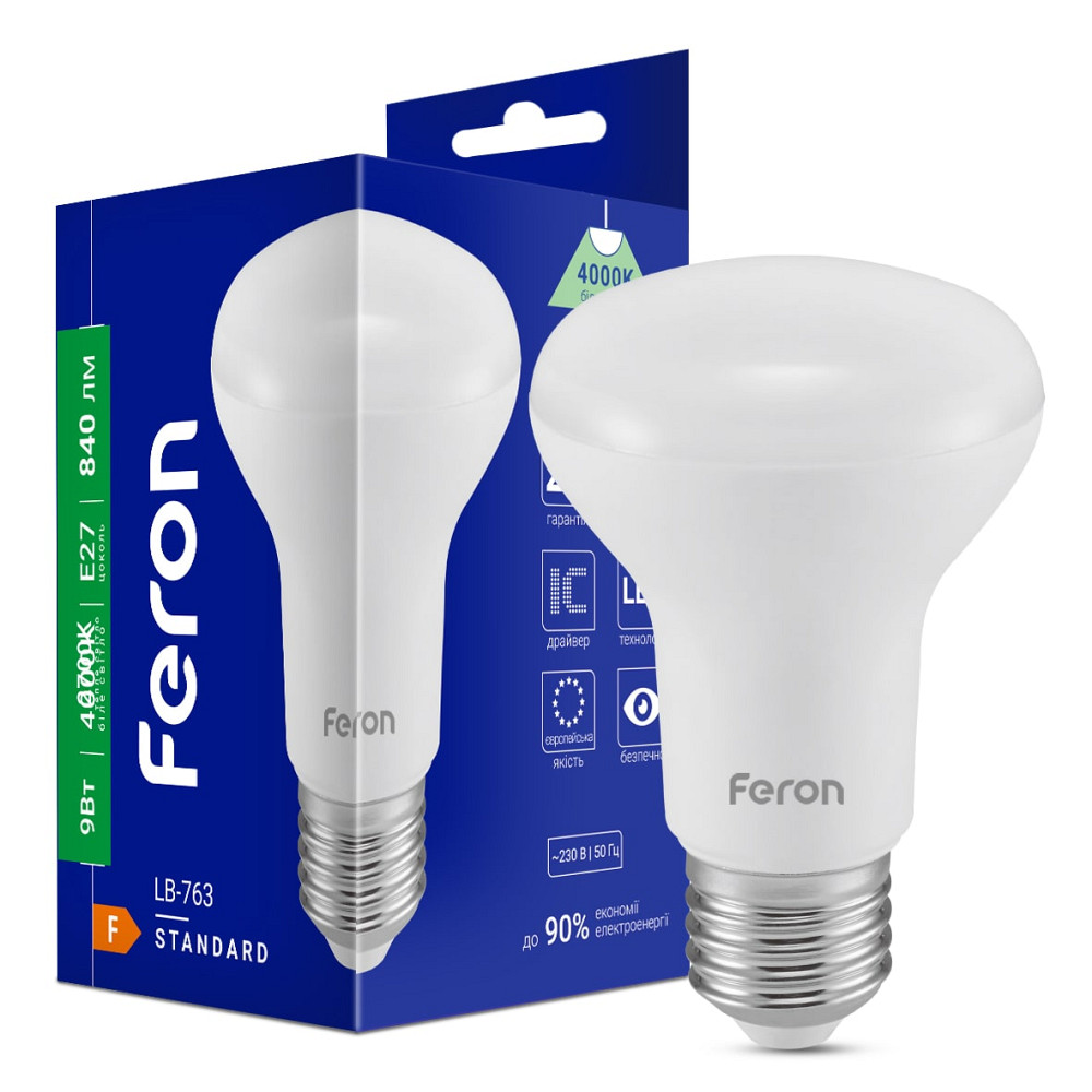 Світлодіодна лампа Feron LB-763 9Вт E27 4000K Харьков - изображение 1