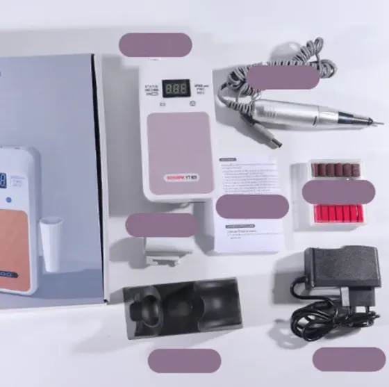 Портативный Фрезер для ногтей Nail Drill YT-928 аккумуляторный с индикатором заряда на 35 000 оборотов Коломия