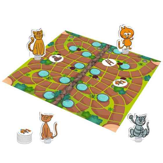 Настільна гра-бродилка "Вусаті нишпорки" VT8055-44 з фігурками котів Вінниця