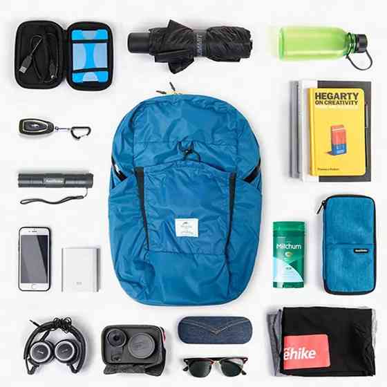 Рюкзак компактний Naturehike Ultralight NH17A017-B 22 л, блакитний Київ